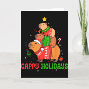 All I Want For Christmas Is A Capybara Cute Capy X Card