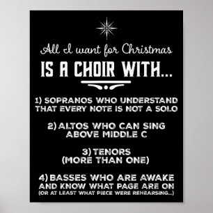 All I Want For Christmas Is A Choir With Sopranos  Poster