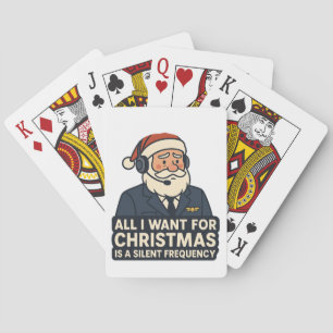 All I Want for Christmas Is a Clear Frequency Air Playing Cards