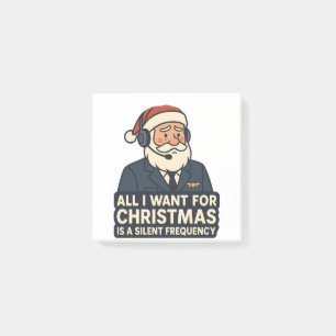 All I Want for Christmas Is a Clear Frequency Air Post-it Notes