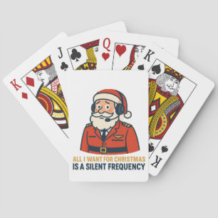 All I Want for Christmas Is a Clear Frequency Playing Cards