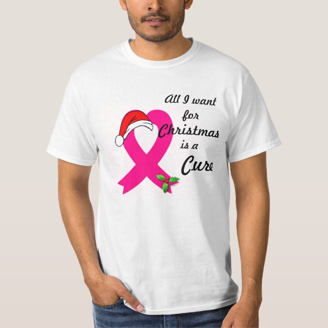All I want for Christmas is a Cure short sleeve T-Shirt (Front)
