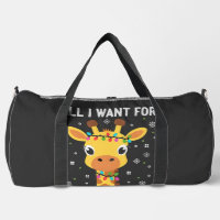 All I Want For Christmas Is A Giraffe Animal Ugly