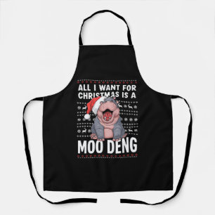 All I Want for Christmas is a Moo Deng Apron