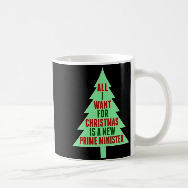 All I Want For Christmas Is A New Prime Minister  Coffee Mug (Right)