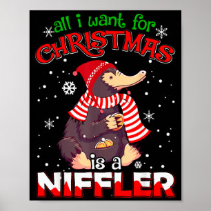 All I Want For Christmas Is A Niffler Women Men Ki Poster