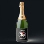 All I Want For Christmas Is A Unicorn Ugly Sweater Sparkling Wine Label<br><div class="desc">All I Want For Christmas Is A Unicorn Ugly Sweater Xmas Fun T-Shirt (1)</div>