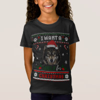 All I Want For Christmas Is a Wolf - Christmas Paj