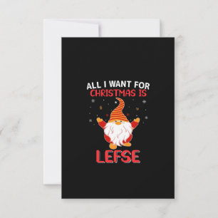 all i want for christmas is lefse invitation