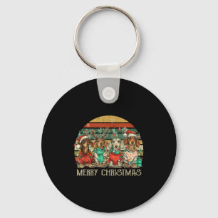 All I Want For Christmas Is More Dachshunds Ugly X Key Ring