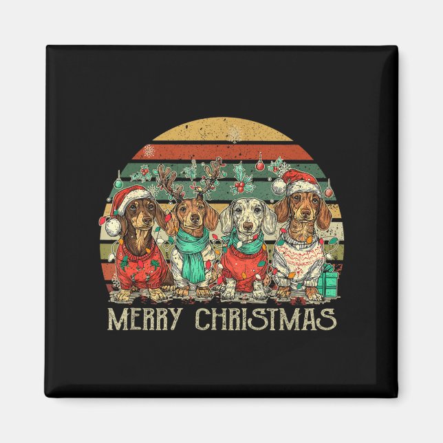 All I Want For Christmas Is More Dachshunds Ugly X Magnet (Front)