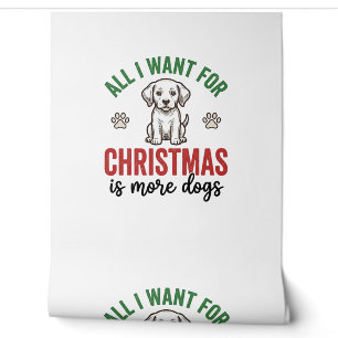 All I Want for Christmas Is More Dogs Vintage Desi Wallpaper