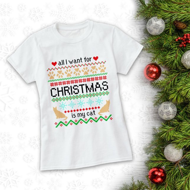 All I Want for Christmas is My Cat Ugly Sweater (Creator Uploaded)