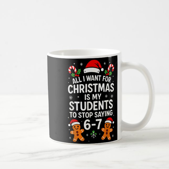 All I Want For Christmas Is My Students To Stop Sa Coffee Mug (Right)