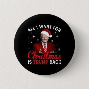 all i want for christmas is my two front teeth fun 6 cm round badge