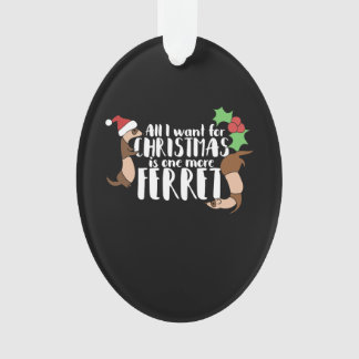all i want for christmas is one more ferret ornament