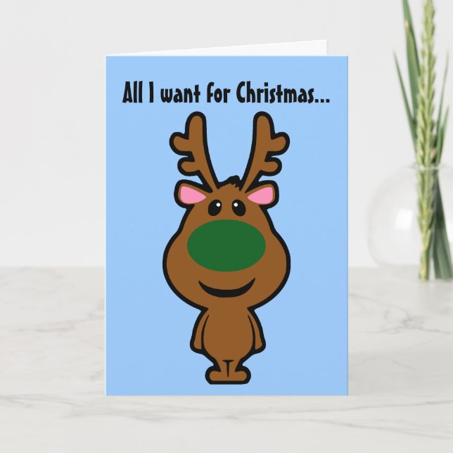 All I Want for Christmas is Plastic Surgery Holiday Card (Front)