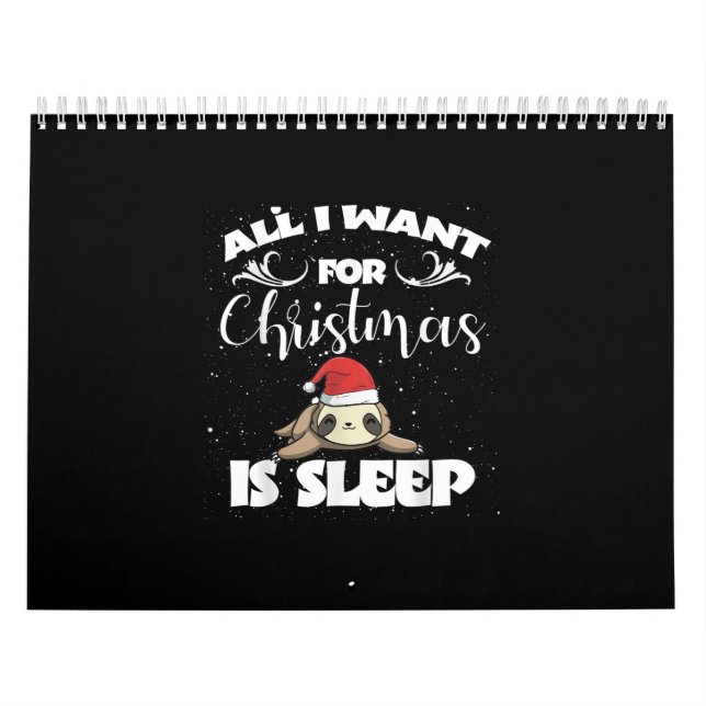 All I Want For Christmas Is Sleep - Humour Xmas Calendar (Cover)