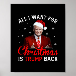 all i want for christmas is trump back and new pre poster