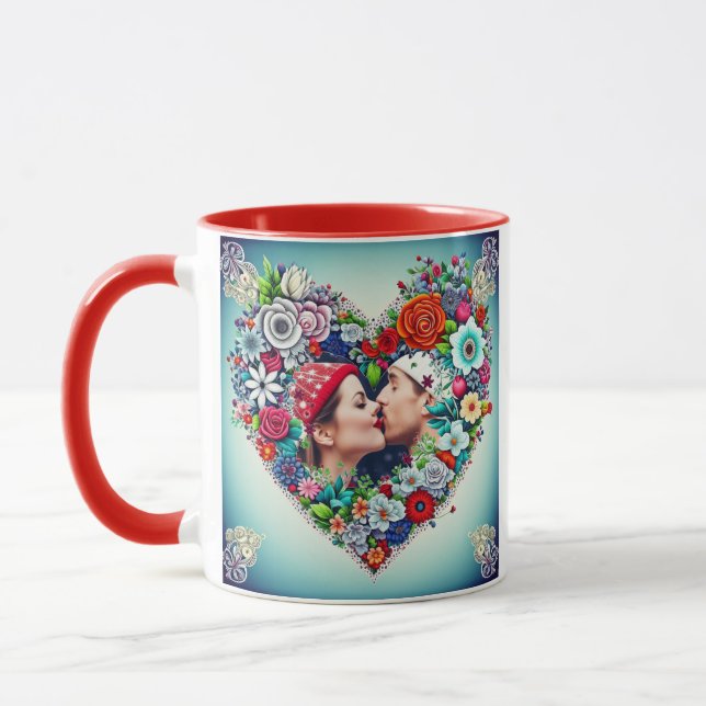 All I Want for Christmas is Us | Photo Holiday Mug (Left)