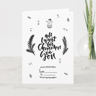 All I Want for Christmas is You Holiday Card