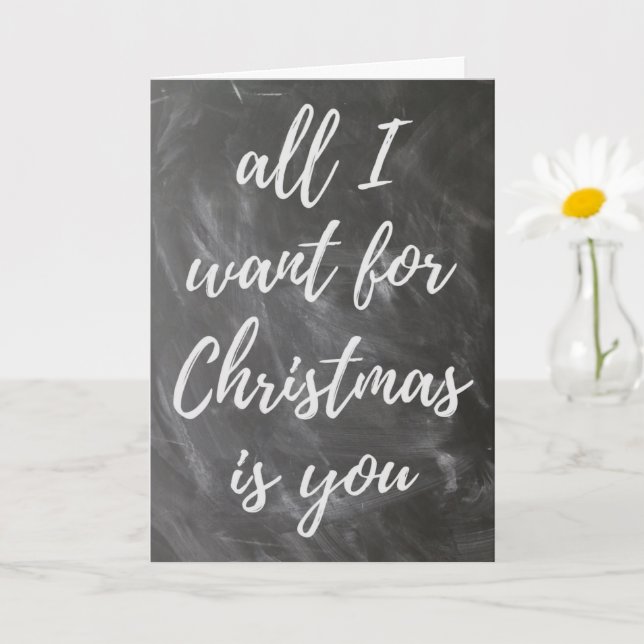 All I Want For Christmas Is You, Romantic Holiday Card (Small Plant)