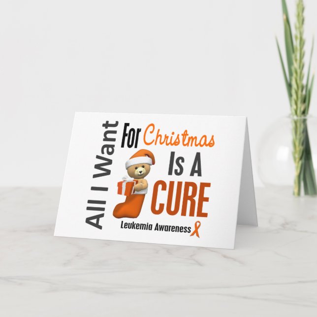 All I Want For Christmas Leukaemia Holiday Card (Front)