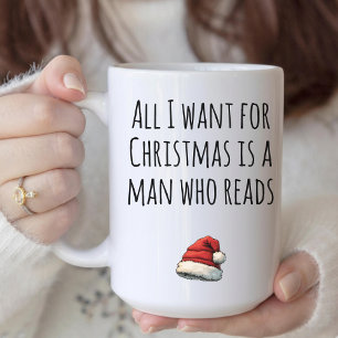 All I Want for Christmas Mug for Book Lovers Gift