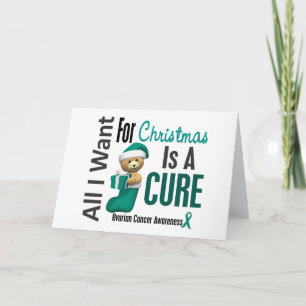 All I Want For Christmas Ovarian Cancer Holiday Card