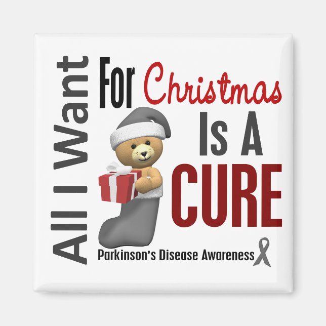 All I Want For Christmas Parkinson's Disease Magnet (Front)
