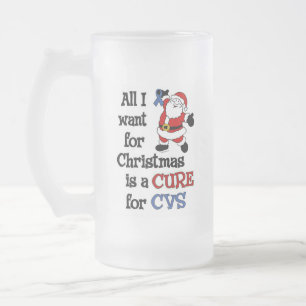 All I Want For Christmas/Santa...CVS Frosted Glass Beer Mug