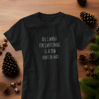 All I Want For Christmas T-shirt for Horse Girl