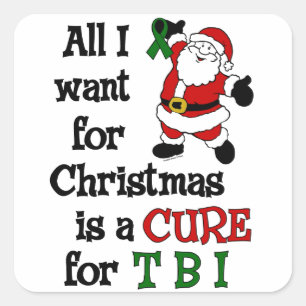 All I Want For Christmas...TBI Square Sticker