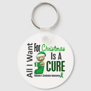 All I Want For Christmas Tourette's Syndrome Key Ring