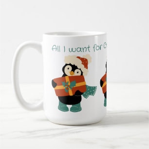 All I want for Christmas vintage penguin  Coffee Mug