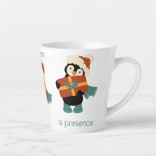 All I want for Christmas vintage penguin Latte Mug