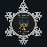 All I Want for Hanukkah...RSD Snowflake Pewter Chr Christmas Ornament<br><div class="desc">ornament</div>