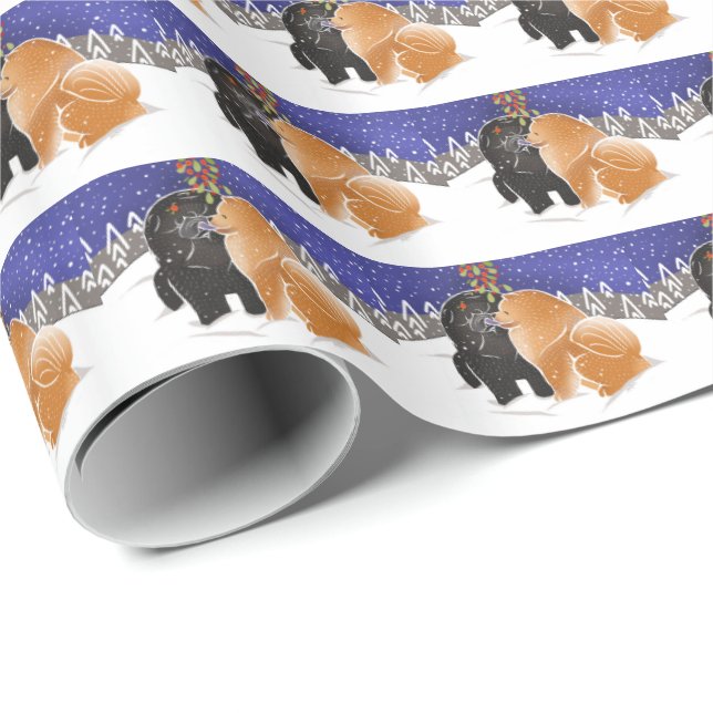 ALL I WANT FOR XMAS  Chows wrapping paper (Roll Corner)