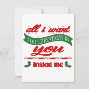 All i want for xmas is you  holiday card