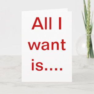 All I Want is a New Car Holiday Card