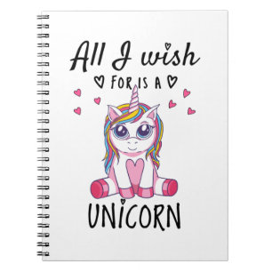 All I wish for is a Unicorn Notebook