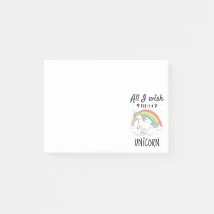 All I wish for is a Unicorn Post-it Notes