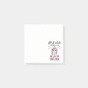 All I wish for is a Unicorn Post-it Notes