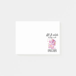 All I wish for is a Unicorn Post-it Notes