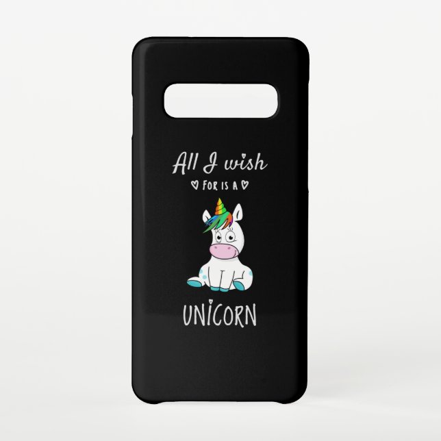 All I wish for is a Unicorn Samsung Galaxy Case (Back)