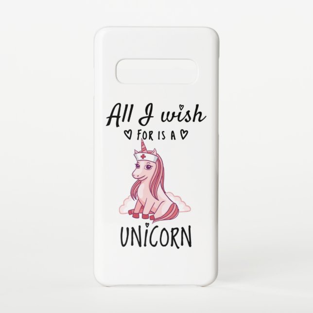 All I wish for is a Unicorn Samsung Galaxy Case (Back)