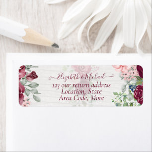 All-in-1 Elegant Burgundy Pink Floral Wedding