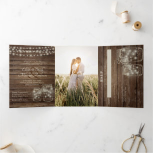 All-in-1 PHOTO Wedding INVITE RSVP Program Menu