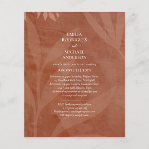 All-in-1 Rustic Terracotta Overlay Wedding Flyer
