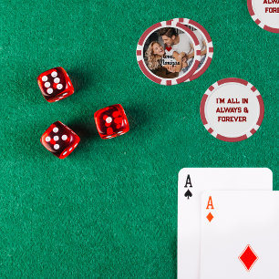 All In Always & Forever Photo Poker Chips
